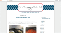Desktop Screenshot of divasayswhat.com